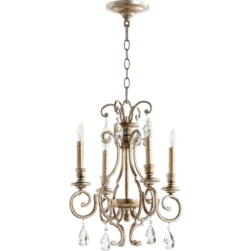 Ansley 4-light Chandelier (Silver) - Chandeliers For Bedrooms by Overstock.com