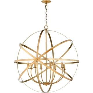 Celesti 8-light Sphere Chandelier (Brass Finish) - Chandeliers For Bedrooms by Overstock.com