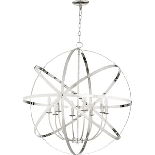 Celesti 8-light Sphere Chandelier (Polished/Nickel Finish) - Chandeliers For Bedrooms by Overstock.com