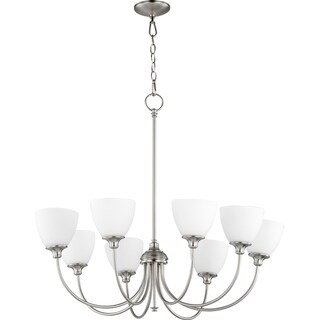 Quorum International Celeste Family 8 Light Chandelier (Satin Nickel) - Chandeliers For Bedrooms by Overstock.com