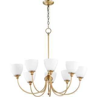Quorum International Celeste Family 8 Light Chandelier (aged brass) - Chandeliers For Bedrooms by Overstock.com