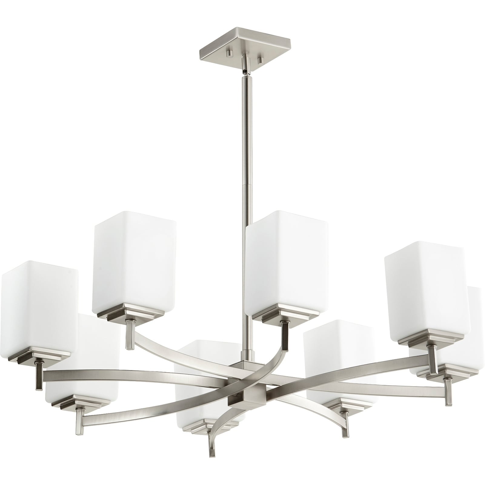 Delta 8-light Chandelier (Nickel) - Chandeliers For Bedrooms by Overstock.com