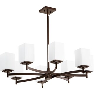 Delta 8-light Chandelier (Nickel/Bronze) - Chandeliers For Bedrooms by Overstock.com