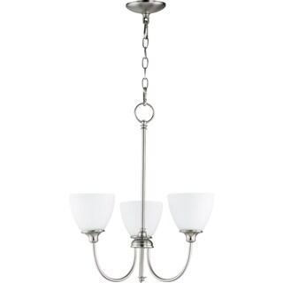 Quorum International Celeste Family 3 Light Chandelier (Satin Nickel) - Chandeliers For Bedrooms by Overstock.com