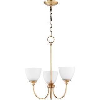 Quorum International Celeste Family 3 Light Chandelier (aged brass) - Chandeliers For Bedrooms by Overstock.com