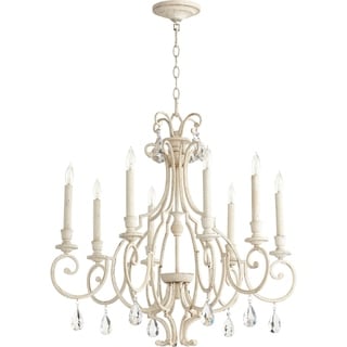 Ansley 8-light Chandelier (White) - Chandeliers For Bedrooms by Overstock.com