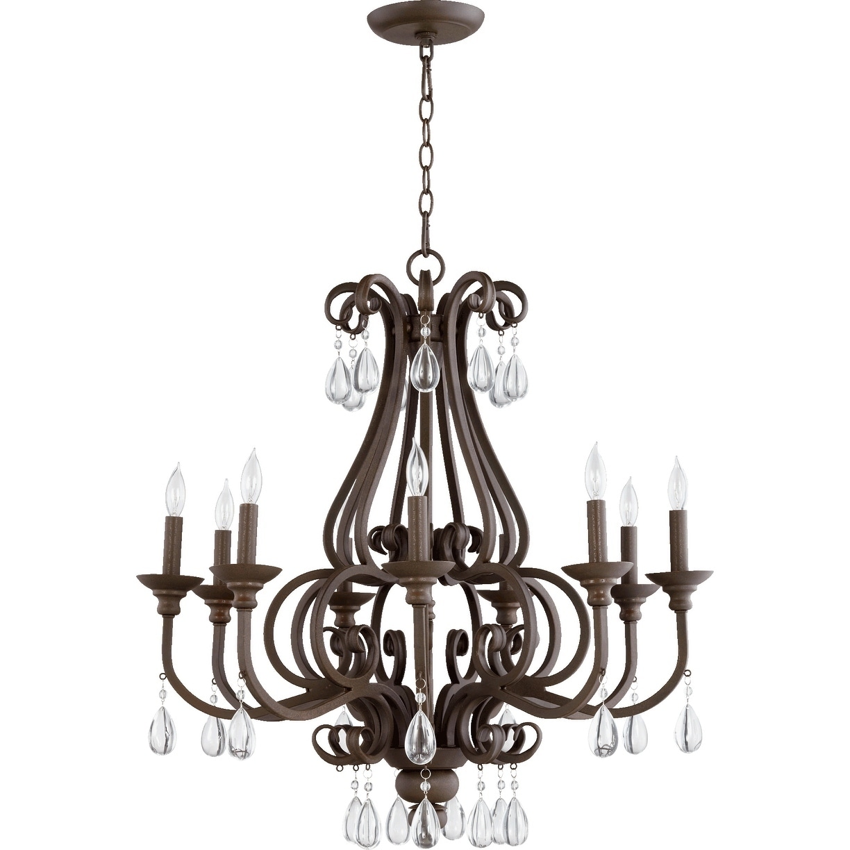 Anders Oiled Bronze 9-light Chandelier (Bronze Finish) - Chandeliers For Bedrooms by Overstock.com