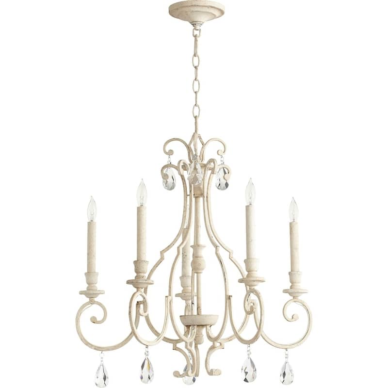 Ansley 5-light Chandelier - White