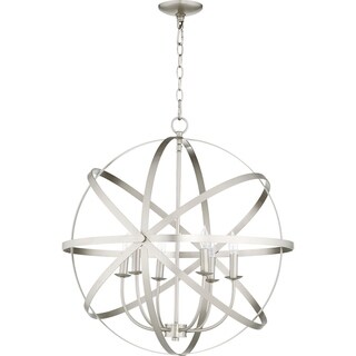 Celesti 6-light Sphere Chandelier (Nickel Finish/Satin) - Chandeliers For Bedrooms by Overstock.com
