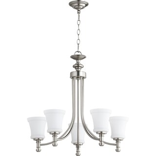 Rossington 5-light Chandelier (Nickel Finish/Satin) - Chandeliers For Bedrooms by Overstock.com