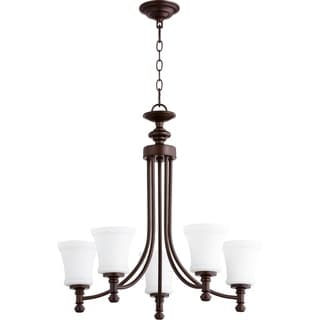 Rossington 5-light Chandelier (Silver Finish/Bronze Finish) - Chandeliers For Bedrooms by Overstock.com