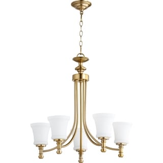 Rossington 5-light Chandelier (Nickel Finish/Brass Finish) - Chandeliers For Bedrooms by Overstock.com