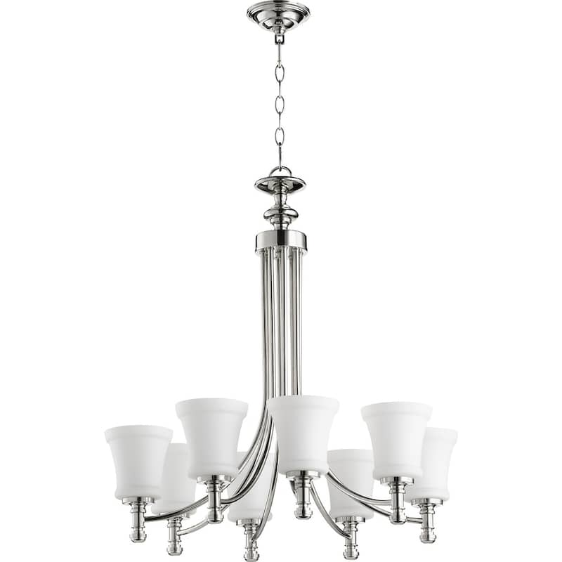 Rossington 8-light Chandelier - Polished/Nickel Finish