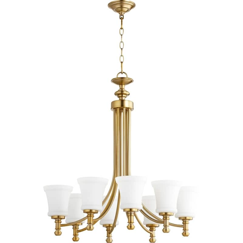 Rossington 8-light Chandelier - Brass Finish