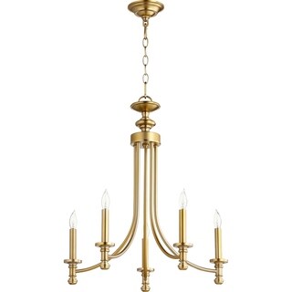 Rossington 5-light Chandelier (Brass Finish) - Chandeliers For Bedrooms by Overstock.com