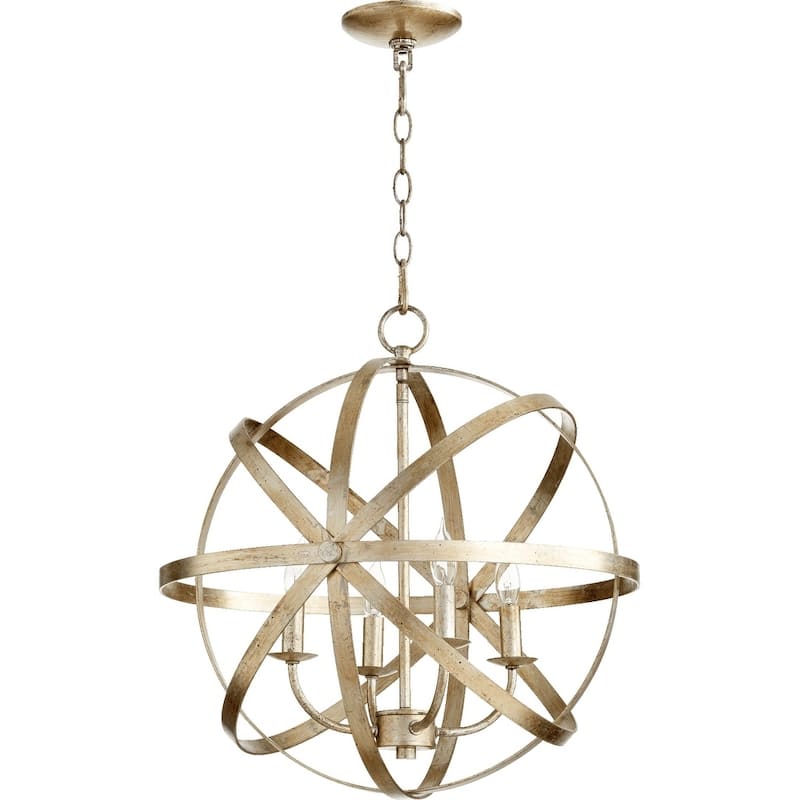 Celeste 4-light Sphere Chandelier - Silver Finish
