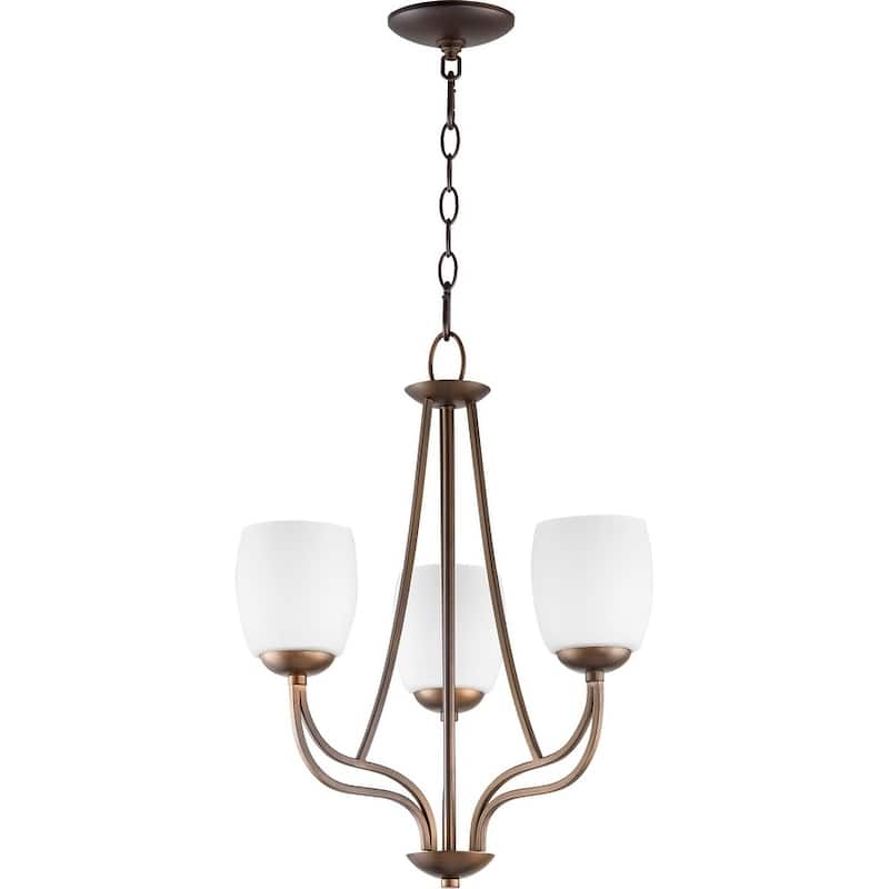 Quorum International Willingham Family 3 Light Transitional Chandelier