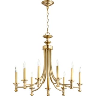 Rossington 9-light Chandelier (Nickel Finish/Brass Finish) - Chandeliers For Bedrooms by Overstock.com
