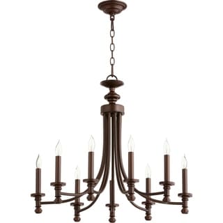 Rossington 9-light Chandelier (Silver Finish/Bronze Finish) - Chandeliers For Bedrooms by Overstock.com