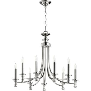 Rossington 9-light Chandelier (Polished/Nickel Finish) - Chandeliers For Bedrooms by Overstock.com