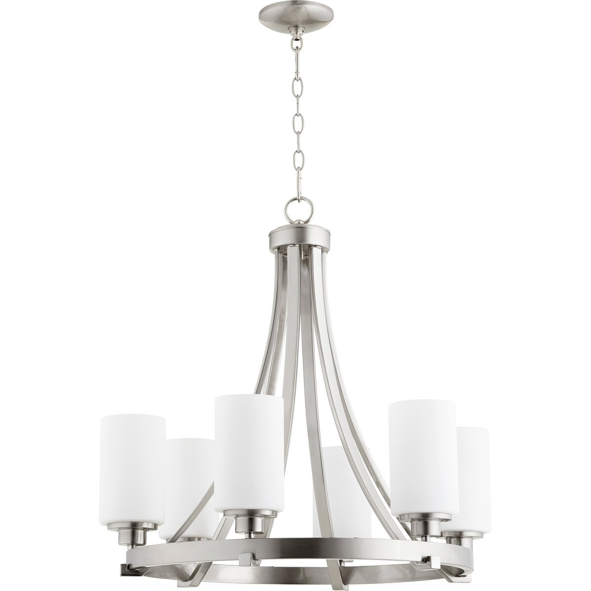 Lancaster 6-light Chandelier (Nickel) - Chandeliers For Bedrooms by Overstock.com