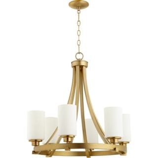 Lancaster 6-light Chandelier (Brass) - Chandeliers For Bedrooms by Overstock.com