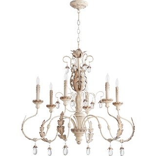 Venice 6-light Chandelier (White) - Chandeliers For Bedrooms by Overstock.com