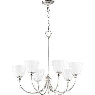 Quorum International Celeste Family 6 Light Chandelier (Polished Nickel) - Chandeliers For Bedrooms by Overstock.com