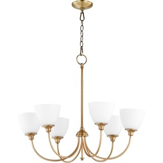 Quorum International Celeste Family 6 Light Chandelier (aged brass) - Chandeliers For Bedrooms by Overstock.com