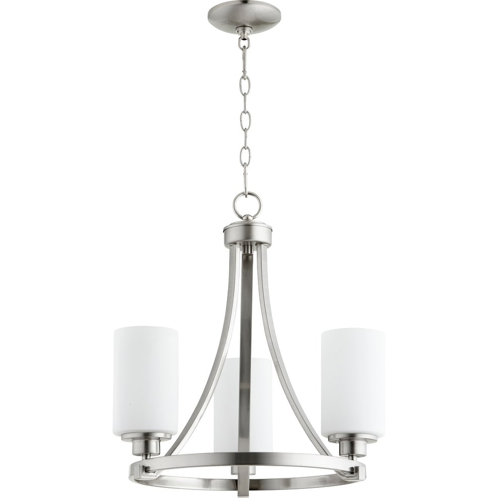 Lancaster 3-light Chandelier (Nickel) - Chandeliers For Bedrooms by Overstock.com