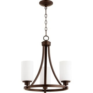 Lancaster 3-light Chandelier (Nickel/Bronze) - Chandeliers For Bedrooms by Overstock.com