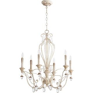 Venice 6-light Chandelier (White) - Chandeliers For Bedrooms by Overstock.com