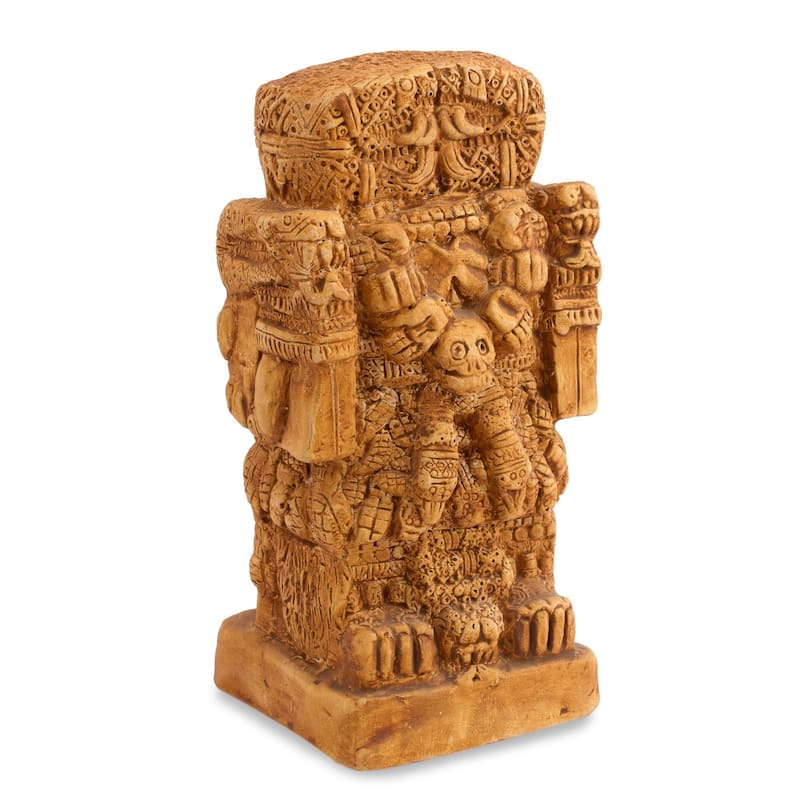 Handmade Ceramic Figurine, 'Serpent Skirt' (Mexico)