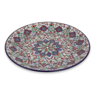 Handmade Ceramic Decorative Plate, 'Guanajuato Festivals' (Mexico)