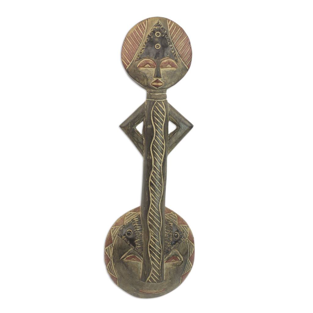 Handmade Progress Akan Wood Mask (Ghana)