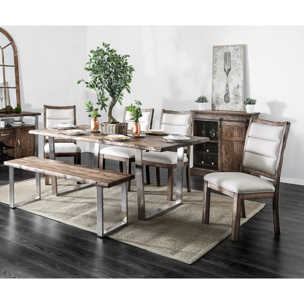 Carbon Loft Bern Rustic 76 Inch Dining Table On Carbon Loft Bern Rustic 76 Inch Dining Table On
