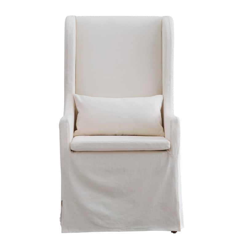 Sabera Shabby Chic Round X-Base Dining Set - Double X Back by iNSPIRE Q Classic