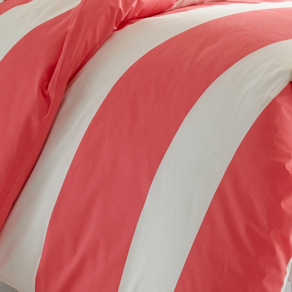 Poppy /& Fritz Sloane Duvet Cover Set Full//Queen Pink