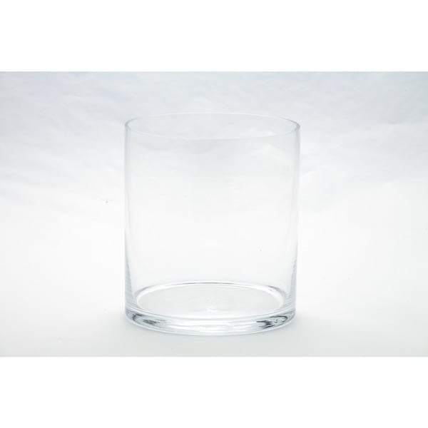 large clear glass cylinder vase