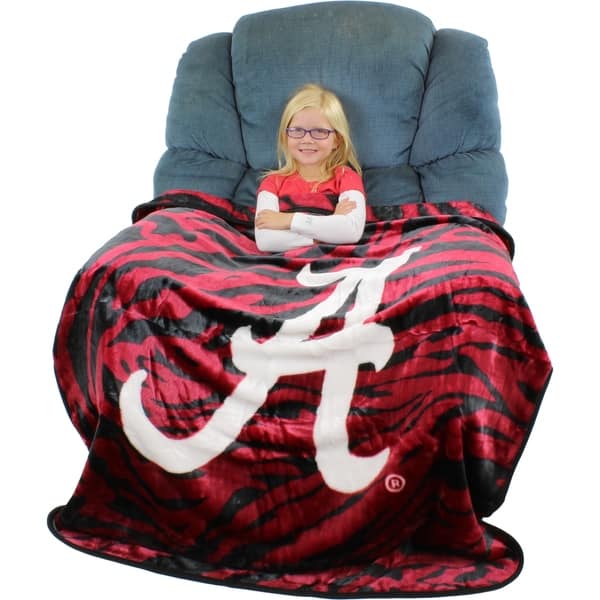 Alabama Crimson Tide Raschel Throw Blanket 50 X 60 Overstock 19384927