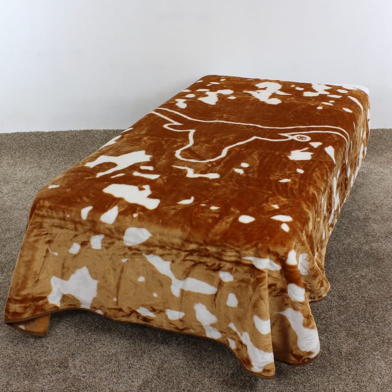 Texas Longhorns Throw Blanket / Bedspread 54" x 84" On Sale Bed