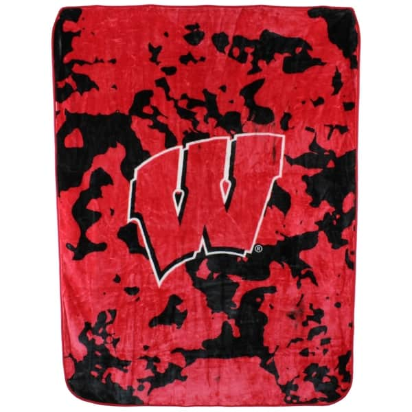 Wisconsin Badgers Throw Blanket Bedspread 63 X 86 Overstock 19384933