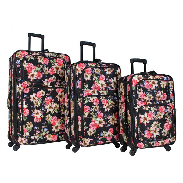 flower suitcase