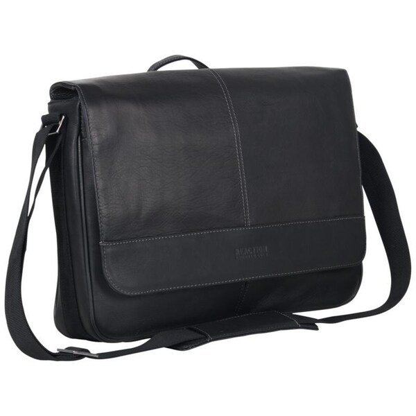 slim messenger bag leather