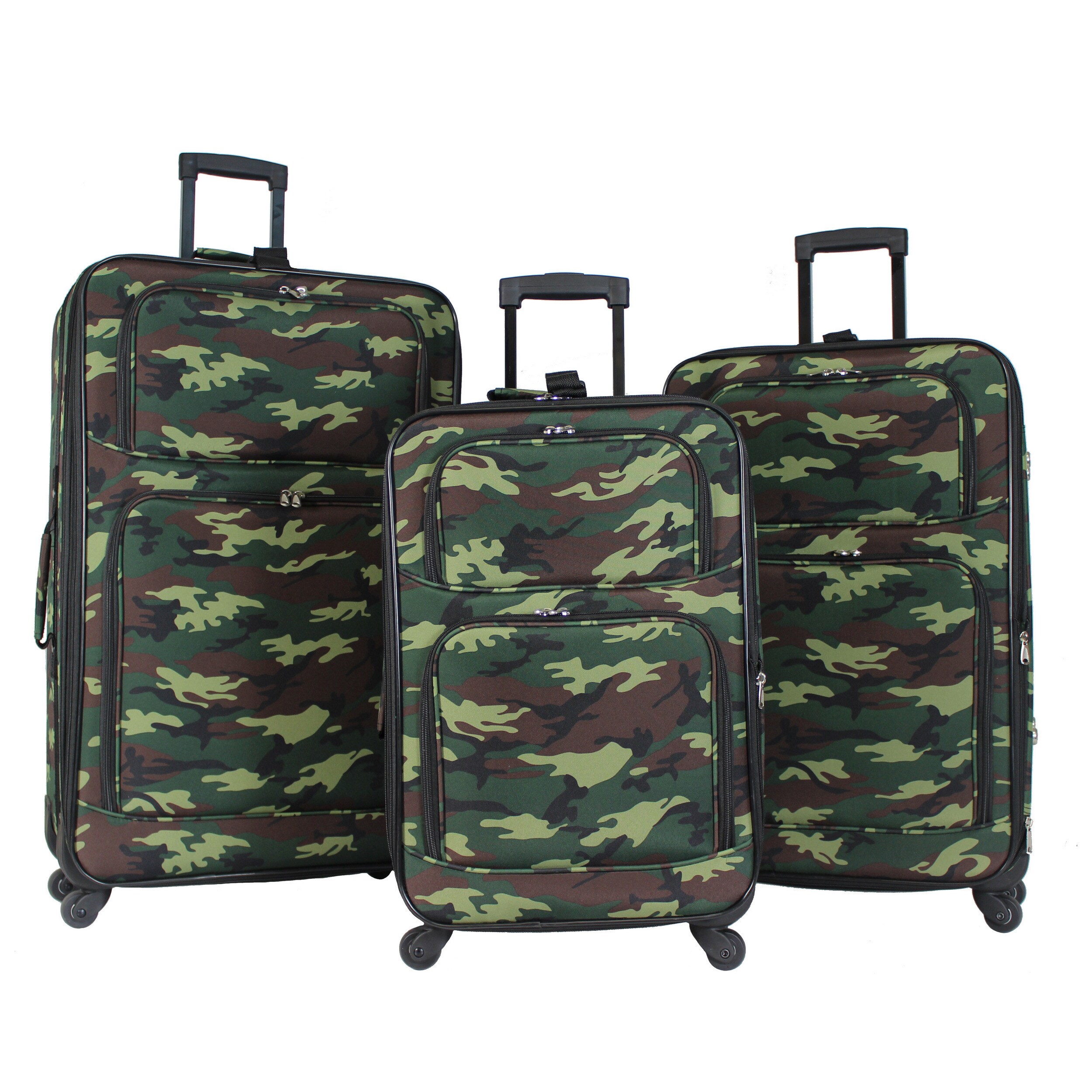 camouflage rolling luggage