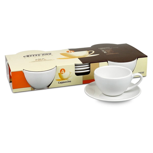 Konitz Two Giftboxed Sets of 4 Coffee Bar Cappuccino Cups and