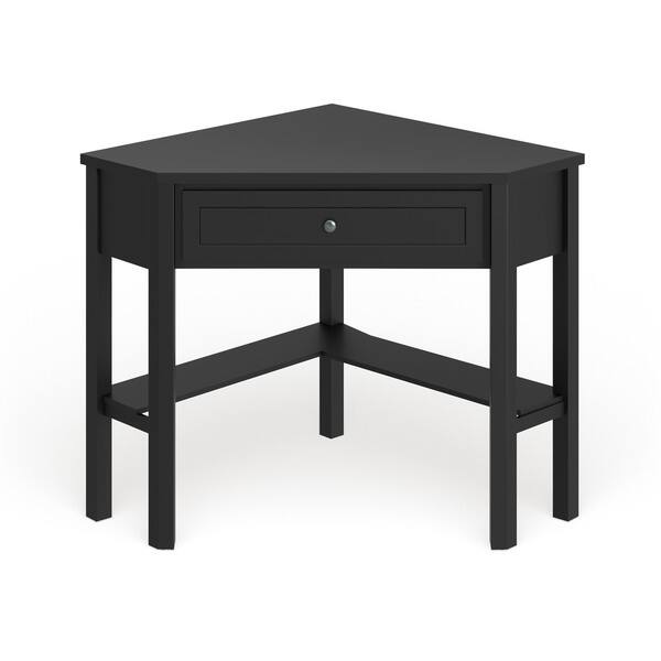 Shop Porch Den Lincoln Black Corner Computer Desk Overstock