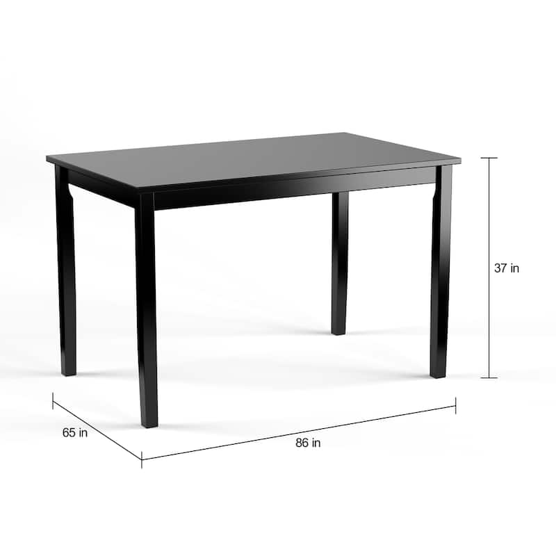 Porch & Den Wisconsin Black 5-piece Crossback Dining Set