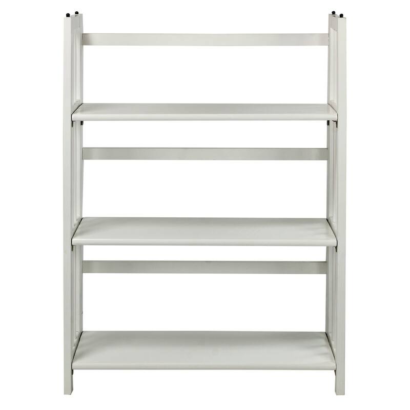 Porch & Den Edgemont Folding Stackable 27.5-inch Bookcase - White