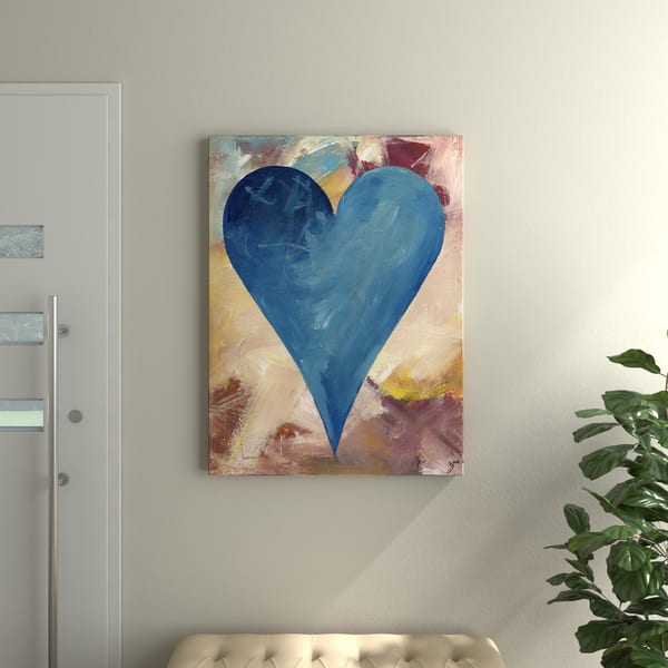 slide 2 of 7, Porch & Den Zane Heartwork Cassidy Canvas Art